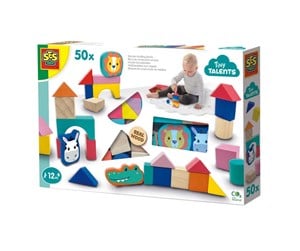 Babyleker - SES Tiny Talents Wooden Building Blocks - 13143