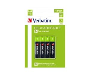 Kamerabatteri & Batterigrep - Verbatim Premium battery - 4 x AAA / HR03 - NiMH - 49514