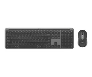 Tastatur - Logitech Signature Slim Combo MK950 for Business - Tastatur & Mussett - Nordisk - Grå - 920-012512