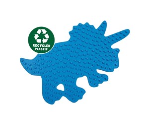 Kreative leker - SES Green Beedz - Iron-on Beads Shelf Triceratops Dino - 06402