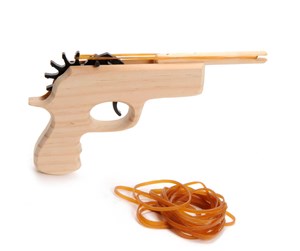 Treleker - Playwood Wooden Gun with Elastic Band - RS731