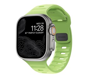 Smartklokke - Tilbehør - Nomad Sport Strap - Glow 2.0 - Apple Watch Ultra 2/1 (49mm) 9/8/7 (45mm)/6/SE/5/4 (44mm)/3/2/1 (42mm) - NM01580085