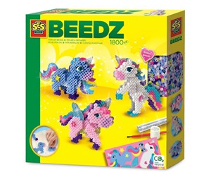 Kreative leker - SES Iron-on Bead Set - Unicorns - 06263