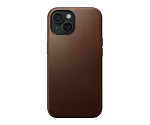 Mobil - Deksel og etui - Nomad Modern Leather Case - brown - iPhone 15 - NM01605485