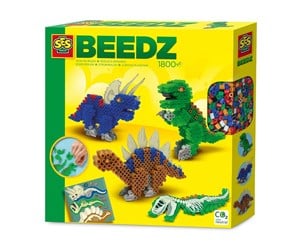 Kreative leker - SES Creative Beedz Iron-on Beads - Dinos - 06262