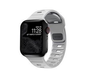 Smartklokke - Tilbehør - Nomad Sport Strap S/M - grey - Apple Watch 9/8/7 (41mm)/6/SE/5/4 (40mm)/3/2/1 (38mm) - NM01959885