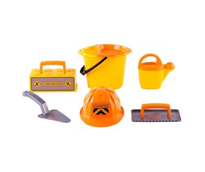 Utendørsleker - Cavallino Toys Cavallino Masonry Bucket Set with Tools and Helmet - 1364CN01