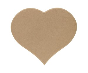 Arts & Crafts - Tilbehør - Playwood Nameplate Heart MDF - sl124a