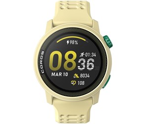 Smartklokke, Smartwatch & Sportsklokke - COROS Pace 3 Silicone Mist (Yellow) - WPACE3-YLW