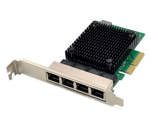 Nettverksadapter - DIGITUS DN-10136 4-Port 2.5 Gigabit Ethernet network card RJ45 PCI Express Realtek chipset - DN-10136