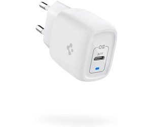 Mobil - Adaptere og ladere - Spigen PowerArc ArcStation Pro Wall Charger White  (GaN/1-Port/ USB-C PD3.0 20W) - ACH02071