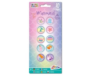 Arts & Crafts - Tilbehør - Grafix Stamp set Mermaid - 100030