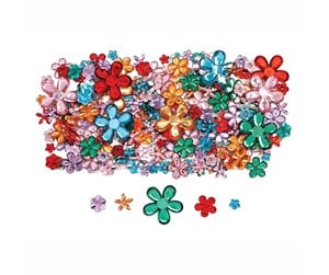 Arts & Crafts - Tilbehør - Colorations - Colored Flower Rhinestones 300pcs. - CHBLOSSO