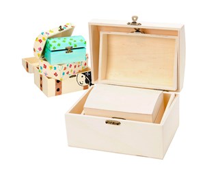 Barnerom - Playwood Decorate your own Wooden Treasure Chest 3pcs. - Sl 064