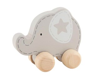 Babyleker - Goki Wooden Push Figure Elephant - 55892