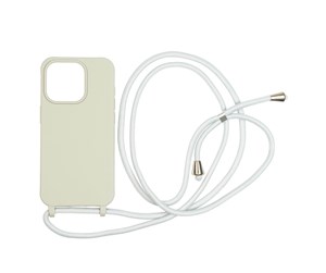 Mobil - Andre tilbehør - Mobile Origin Lanyard Case - light grey - iPhone 15 Pro - LYC-S-LGR-15PRO