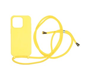 Mobil - Andre tilbehør - Mobile Origin Lanyard Case - yellow - iPhone 15 Pro - LYC-S-YLW-15PRO