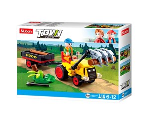 Byggesett - Sluban - Tractor with Tree Trunks - M38-B0777