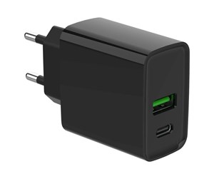 Mobil - Adaptere og ladere - Gembird power adapter - USB 24 pin USB-C - 20 Watt - TA-UC-PDQC20-01-BK