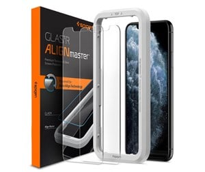 Mobil - Beskyttelsesglass - Spigen Align Glas.tR 2 pack - iPhone 11 Pro/XS/X - AGL00109