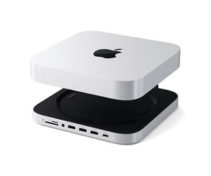 Dokkingstasjon - Satechi Stand & Hub For Mac Mini / Studio With NVMe SSD Enclosure - ST-GMMSHS