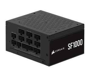 Strømforsyning (PSU) - Corsair SF Series SF1000 (2024) Strømforsyning (PSU) - 1000 Watt - 92 mm - ATX 3.1 - 80 Plus Platinum sertifisert *DEMO* - CP-9020257-EU