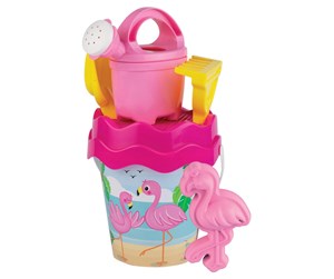 Utendørsleker - Androni Bucket set Flamingo 6 pieces. - 1335-0FEN