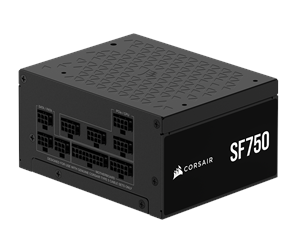 Strømforsyning (PSU) - Corsair SF Series SF750 (2024) Strømforsyning (PSU) - 750 Watt - 92 mm - ATX 3.1 - 80 Plus Platinum sertifisert - CP-9020284-EU