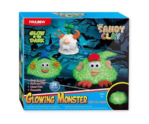 Kreative leker - Paulinda Glow in the Dark Play Sand Glowing Monsters 500gr - 140082