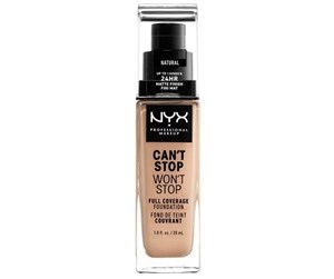 Sminke - NYX Professional Makeup  Can't Stop Won't Stop Foundation - Natural 30 ml - 0800897157234