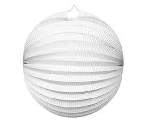 Barnerom - Globos Paper Lantern Round White 25cm - 6272