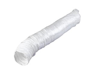 Ventilation - Duka Flex hose Ø127x6000 mm white - 109595