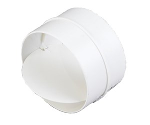 Ventilation - Duka Damper Ø100 mm white - 129380