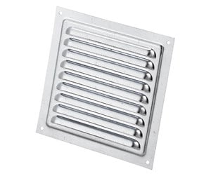 Ventilation - Duka Jalousie grid 150x150 mm aluminium - 127143