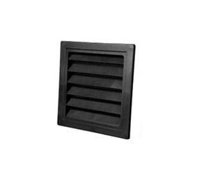 Ventilation - Duka Jalousie grille Type 63.3 150 x 150 mm black - 406301