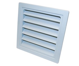 Ventilation - Duka Jalousie grille Type 63.3 150 x 150 mm grey - 109043