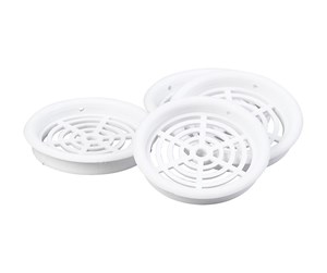 Ventilation - Duka Cabinet grid Type 61.1 Ø43 mm white - 4 pcs. - 108990