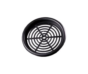 Ventilation - Duka Cabinet grid Type 61.2 Ø 60 mm black - 348823