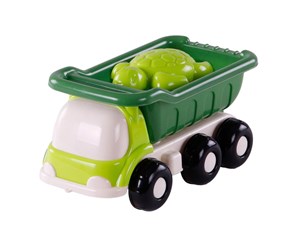 Utendørsleker - Cavallino Toys Cavallino Beach Dump Truck with 4 Sand Shapes Green - 9145SF01