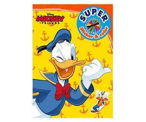 Hobbyartikler - Boek Specials Nederland BV Mickey & Friends Super Sticker & Color Coloring Book - 598499