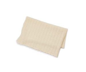 Babyutstyr - Smallstuff - Baby Blanket Fishbone Merino Wool - Off White - 70007-82