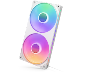 Kabinettvifte - NZXT F280 RGB CORE - 280mm - Kabinettvifte - Hvit - 30 dBA - RF-U28HF-W1