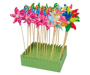 Leketøy - Small Foot - Windmill with Wooden Stick 28cm 24 pcs. - 6149