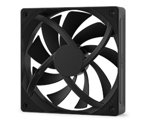 Kabinettvifte - NZXT F120Q V2 Quiet Airflow - Kabinettvifte - 120mm - Svart - 25 dBA - RF-Q12SF-B2