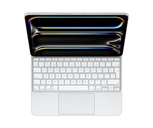 Tastatur - Apple Magic Keyboard - keyboard and folio case - with trackpad - QWERTY - Russian - white Input Device - Tastatur & Foliosett - Russisk - Hvit - MWR43RS/A