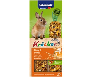 Smådyr - Vitakraft Kräcker® Honning og spelt, til dvergkanin - 25018