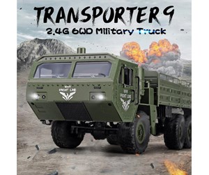 Fjernstyrt - JJRC Remote Controlled Military Truck - Green - JJQ75