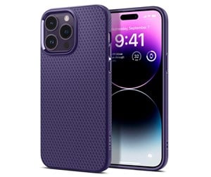 Mobil - Deksel og etui - Spigen Liquid Air - deep purple - iPhone 14 Pro - ACS05578