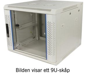 Rackskap - TOTEN System Z 19” wall cabinet 6U 600x600 glass doo - ZS66066000