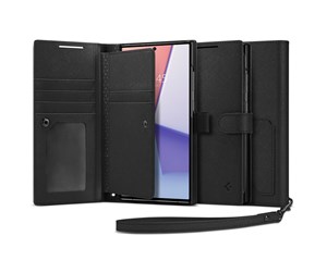 Mobil - Deksel og etui - Spigen Wallet S Plus - black - Samsung Galaxy S23 Ultra - ACS05629